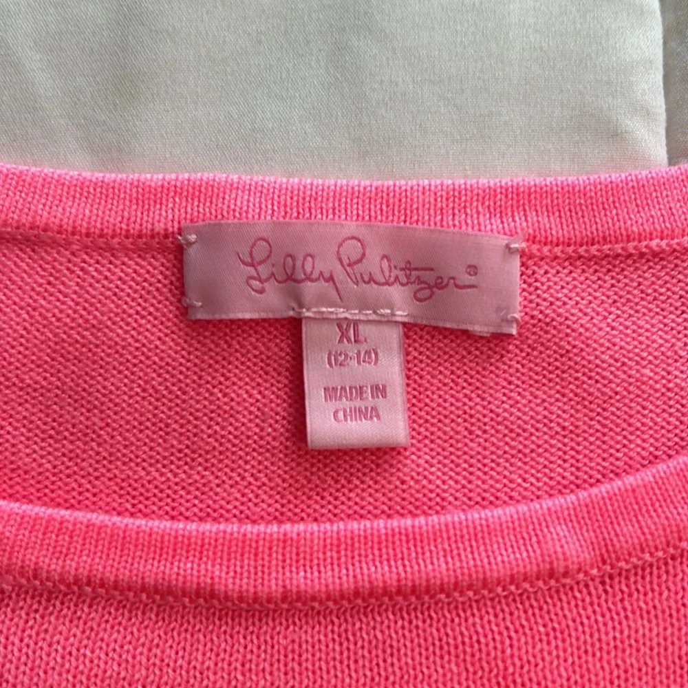 Girls Lilly Pulitzer Hot Pink Sweater - Size XL - Picture 4 of 7